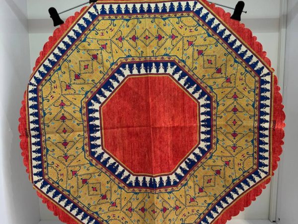 رومیزی گرد طرح تیما