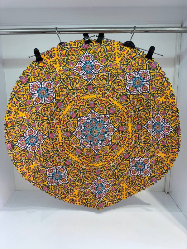 رومیزی گرد طرح گلشن