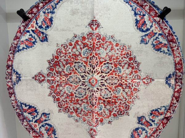 رومیزی گرد طرح سپیدار