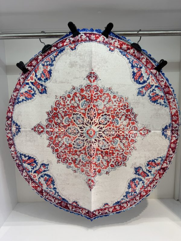 رومیزی گرد طرح سپیدار