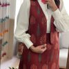 جلیقه طرح نارملا زرشکی