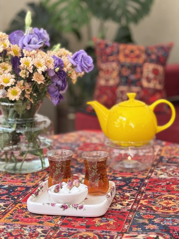 ست چایخوری نبات( تمام گلسرخ) - Image 2