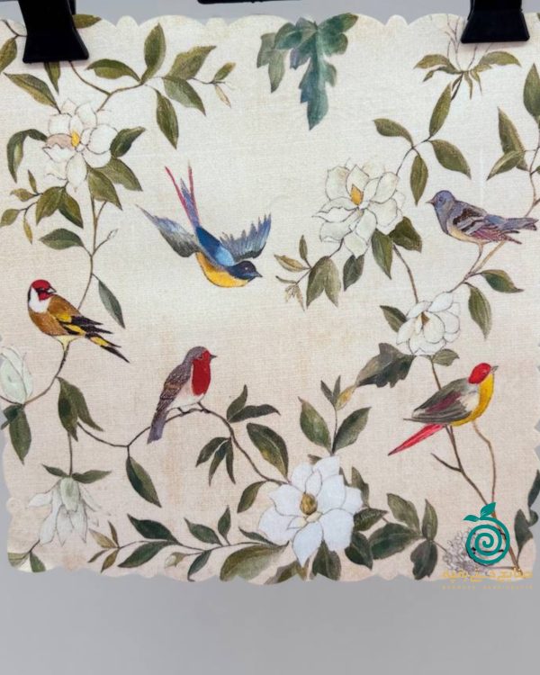 رومیزی عسلی طرح بهار