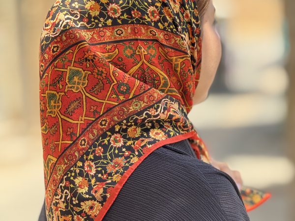 مینی اسکارف طرح سیمرغ