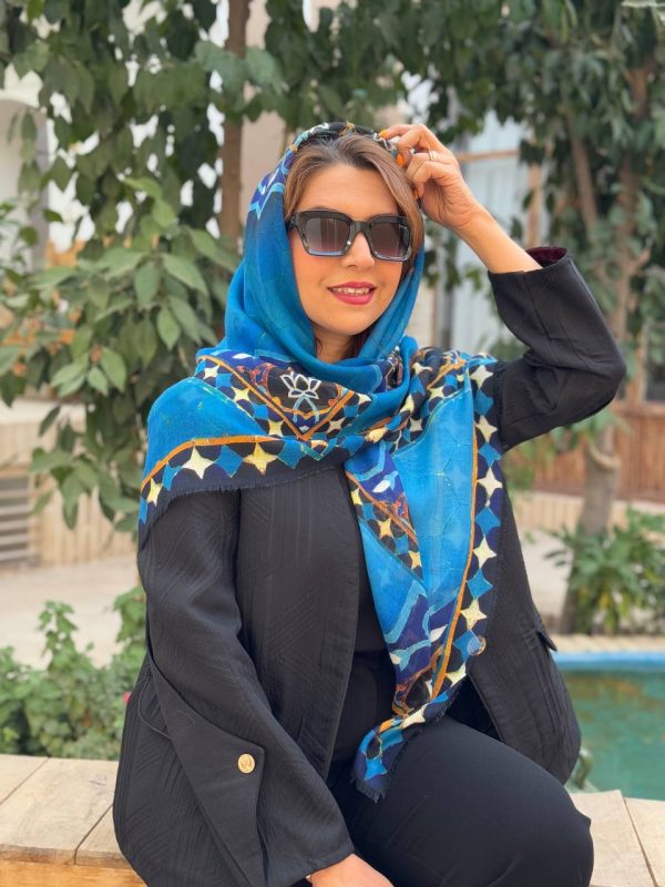 روسری نخی طرح مسجدجامع-قواره 120 - Image 2