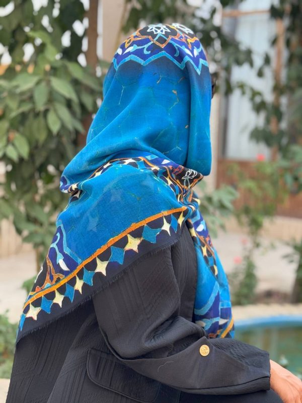 روسری نخی طرح مسجدجامع-قواره 120