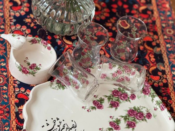 ست گلسرخی 4نفره گلدیس